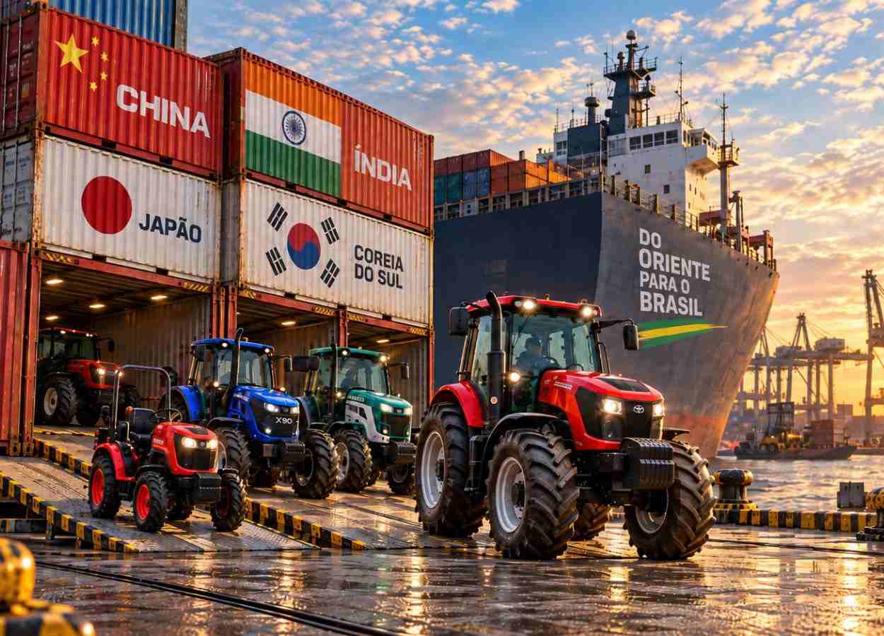 Tratores asiáticos pressionam o mercado brasileiro