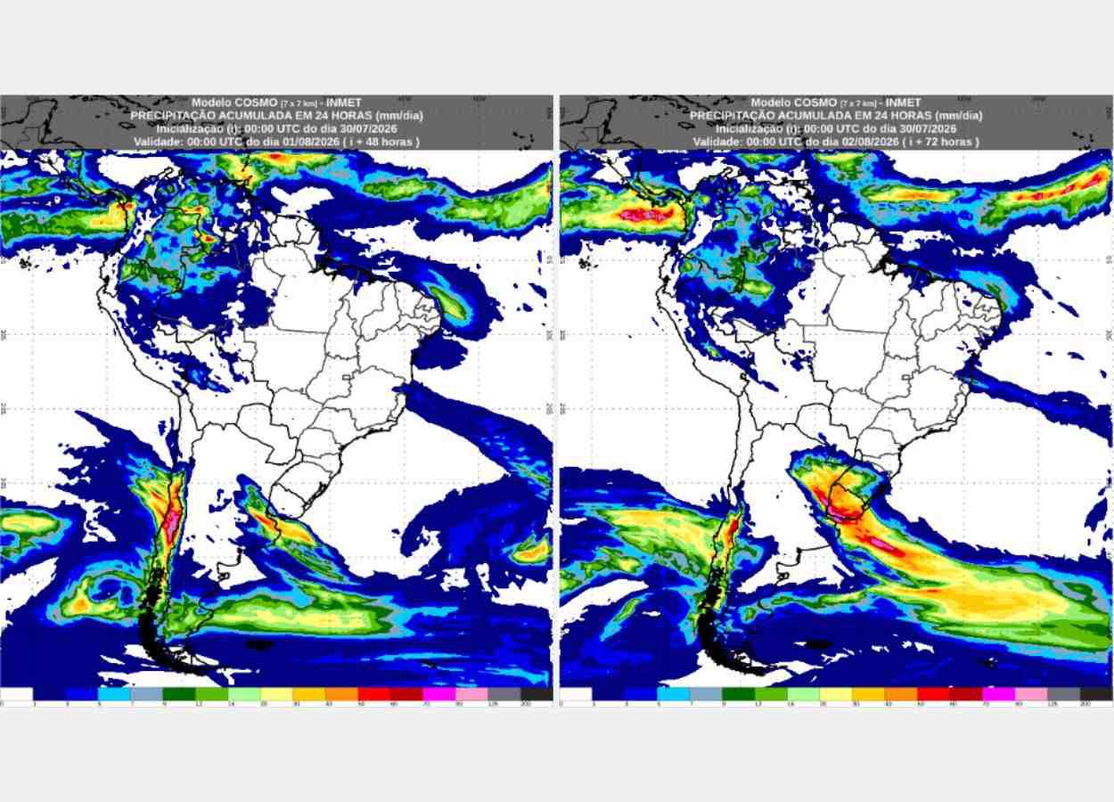 Baixa umidade persiste em 14 estados e no Distrito Federal, enquanto tempestades voltam ao Sul no sábado