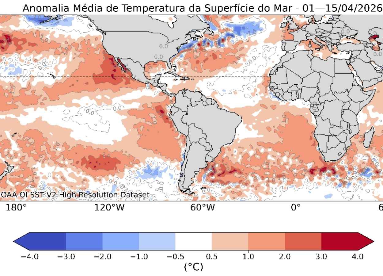 Previsões elevam risco de El Niño em 2026