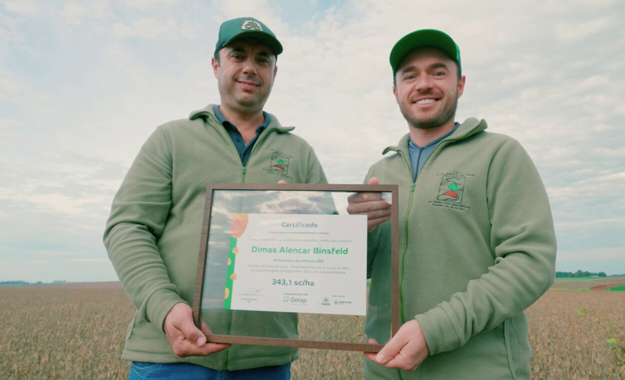 Dimas Binfeld e José Adolfo Binsfeld, da Agrícola Binsfeld