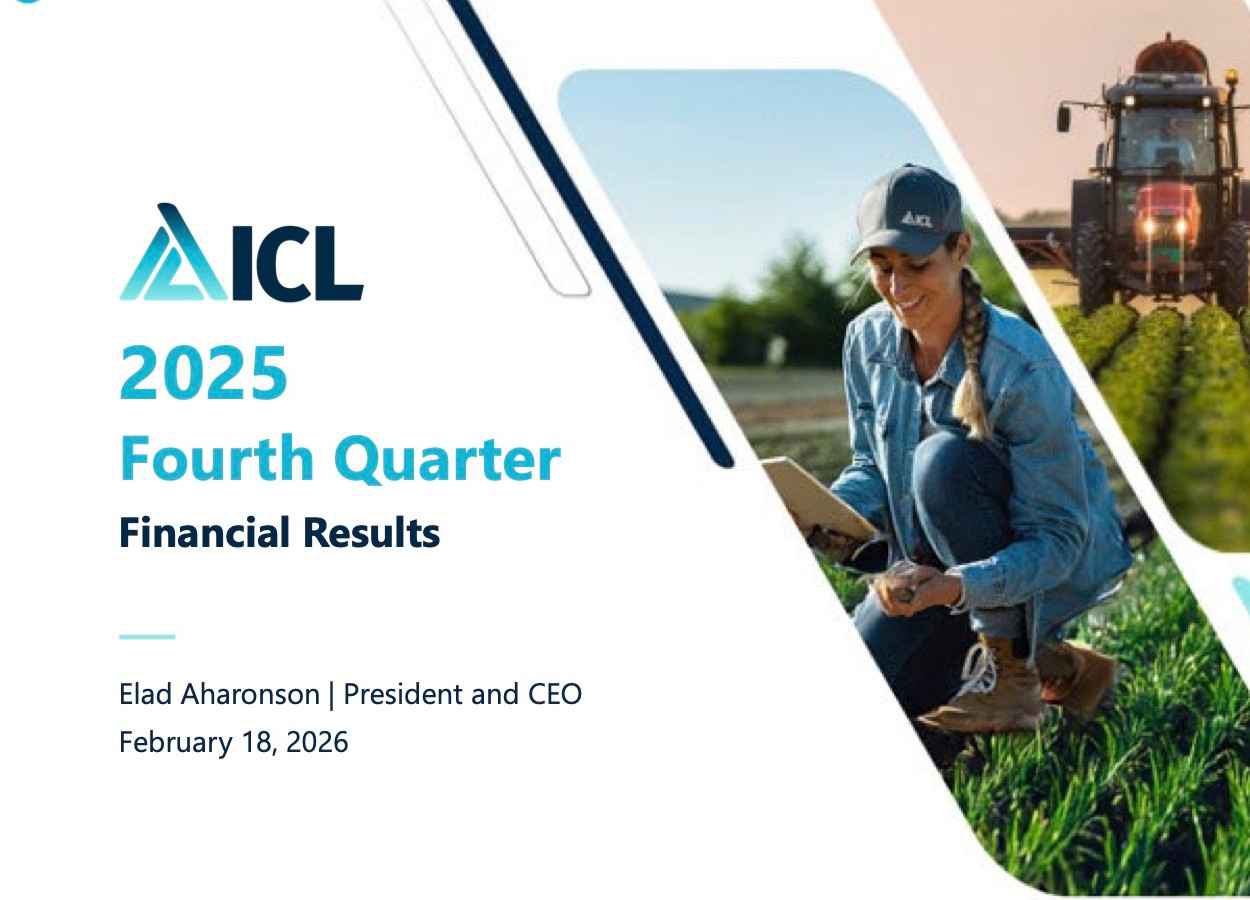 ICL amplia vendas em 5% em 2025