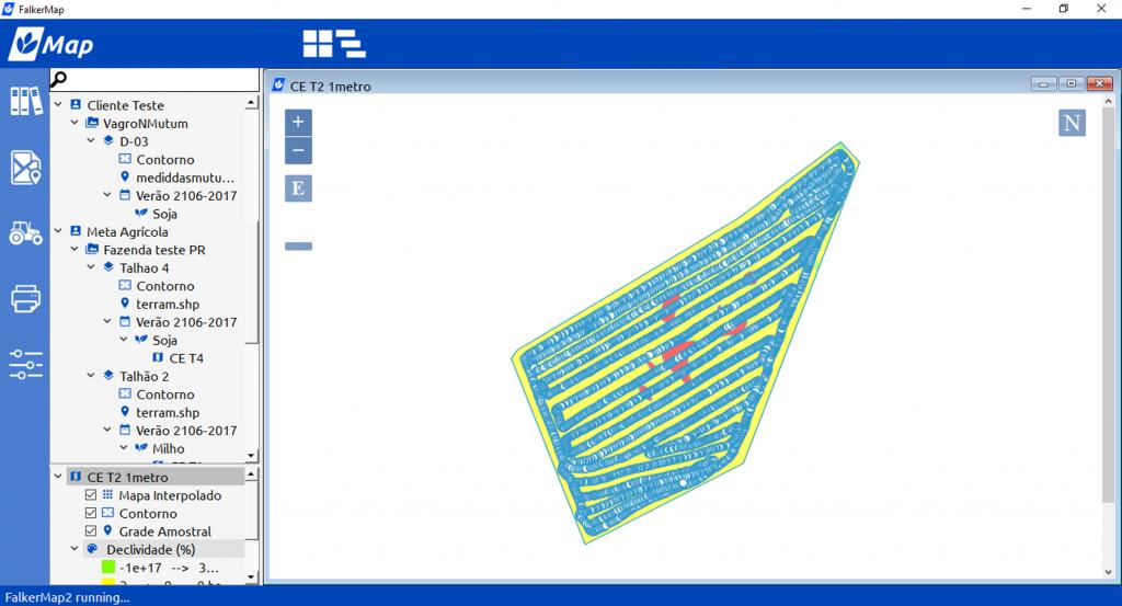 ​Software permite produtor gerar mapas da propriedade a baixo custo
