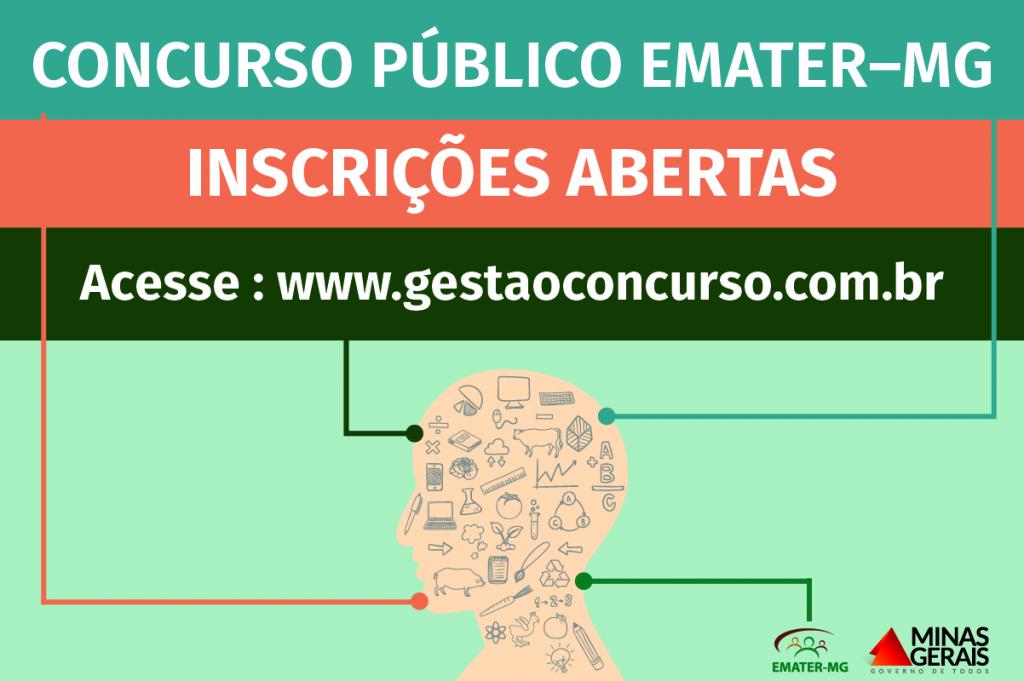 Inscrições abertas para o concurso da Emater-MG