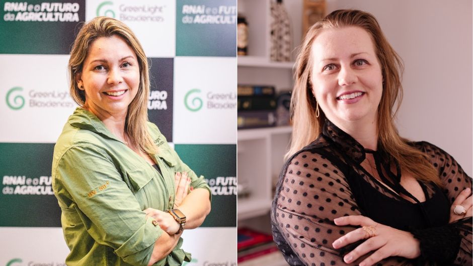 Areadne Zorzetto e&nbsp;Juliana Pelegrino, da&nbsp;GreenLight Biosciences