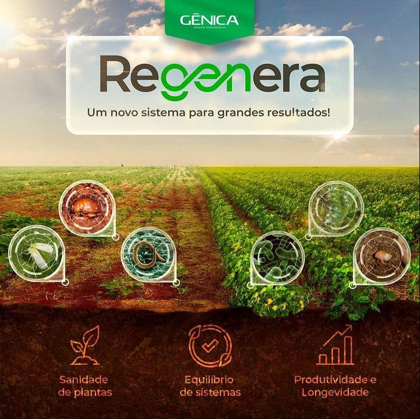 Sistema REGENERA entrega solução de manejo integrado, que proporciona o reequilíbrio do sistema agrícola