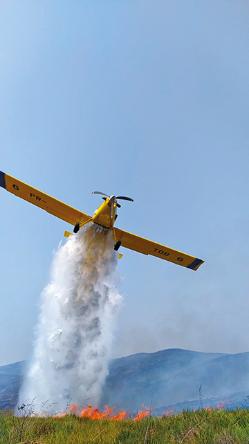 Uso de aeronaves no combate a incêndios
