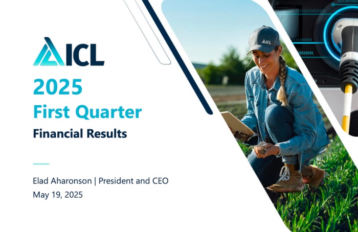ICL apresenta resultados do 1º trimestre de 2025