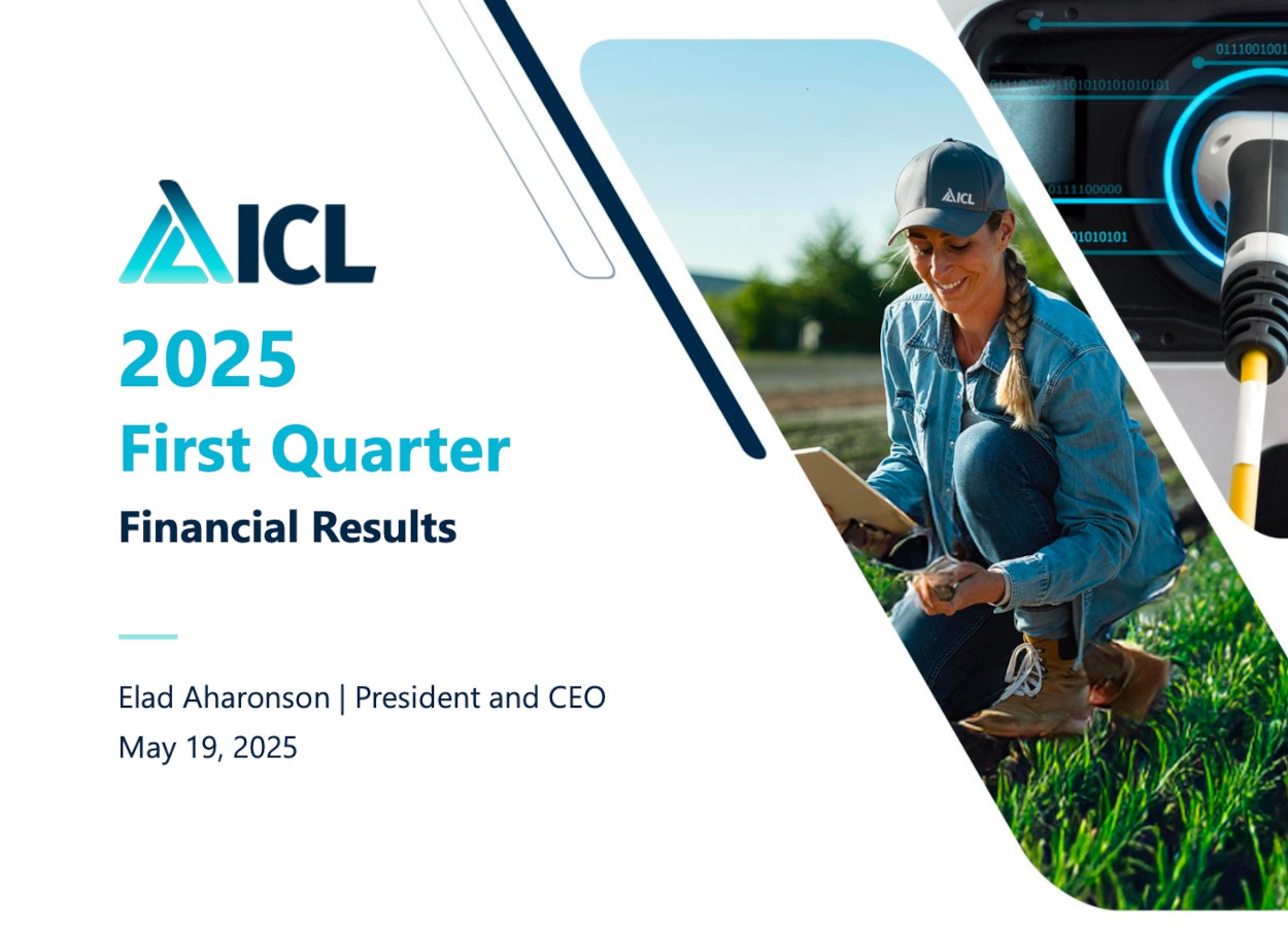 ICL apresenta resultados do 1º trimestre de 2025