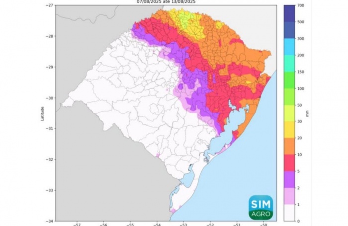 Previsão para próxima semana é de frio e geada no RS