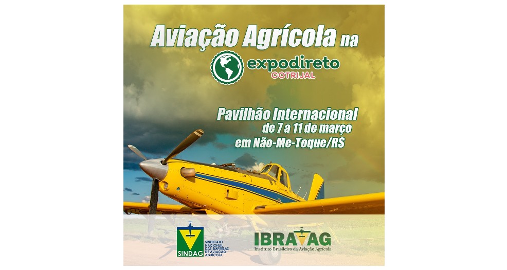 Aviação agrícola lança projeto de R$ 3,4 milhões na Expodireto