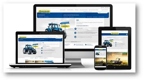 Novo site da New Holland aproxima clientes e fabricante de máquinas agrícolas