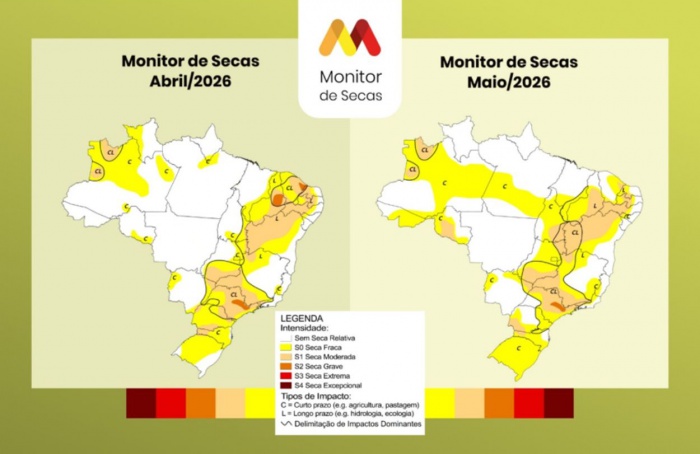 Seca atinge 50% do território brasileiro, aponta Monitor