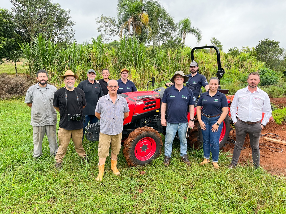 O Test drive foi realizado no município de Santa Cruz do Sul, com apoio da equipe da Mahindra e da concessionária Techmaq