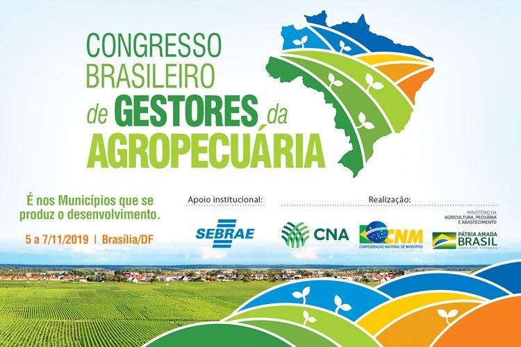 Abertas as inscrições para Congresso Brasileiro de Gestores da Agropecuária