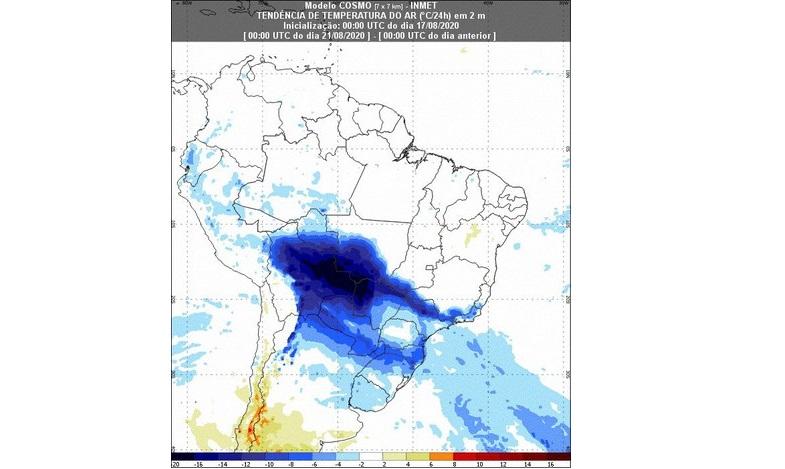 Inmet prevê possibilidade de neve e de novos temporais na Região Sul