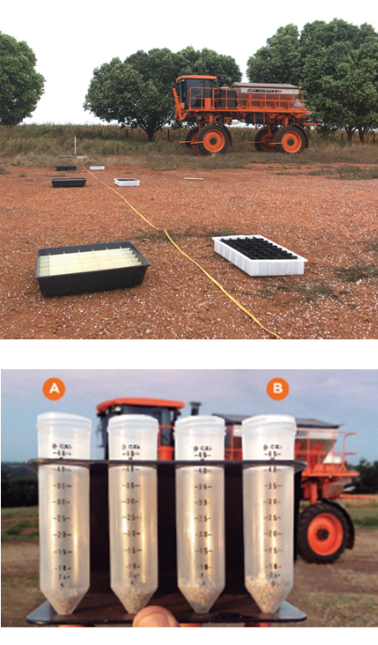 Calibração do distribuidor para aplicação de fertilizantes granulados