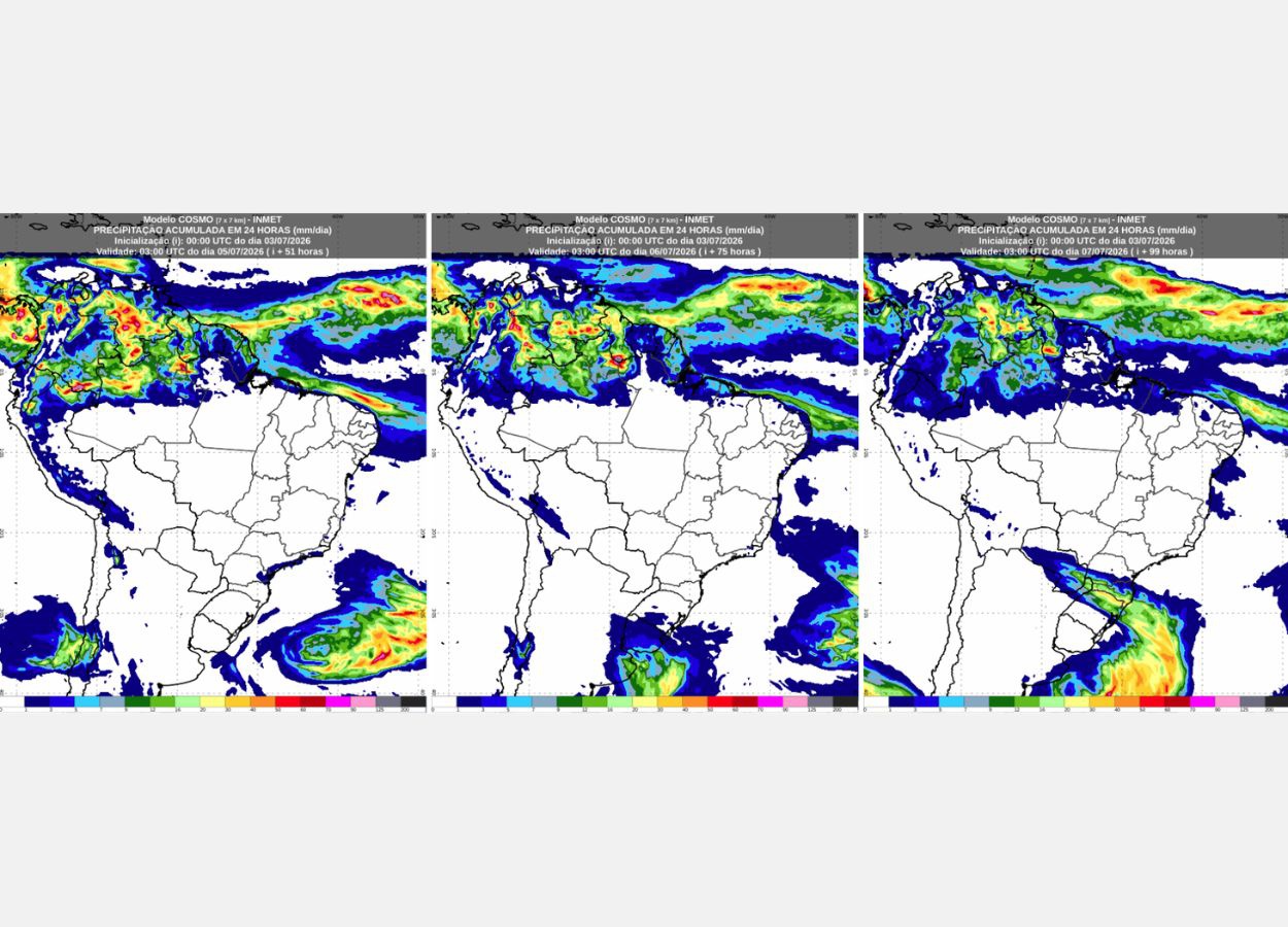 Massa de ar frio mantém temperaturas baixas no Centro-Sul do Brasil, com geadas no Sul e tempo estável até segunda
