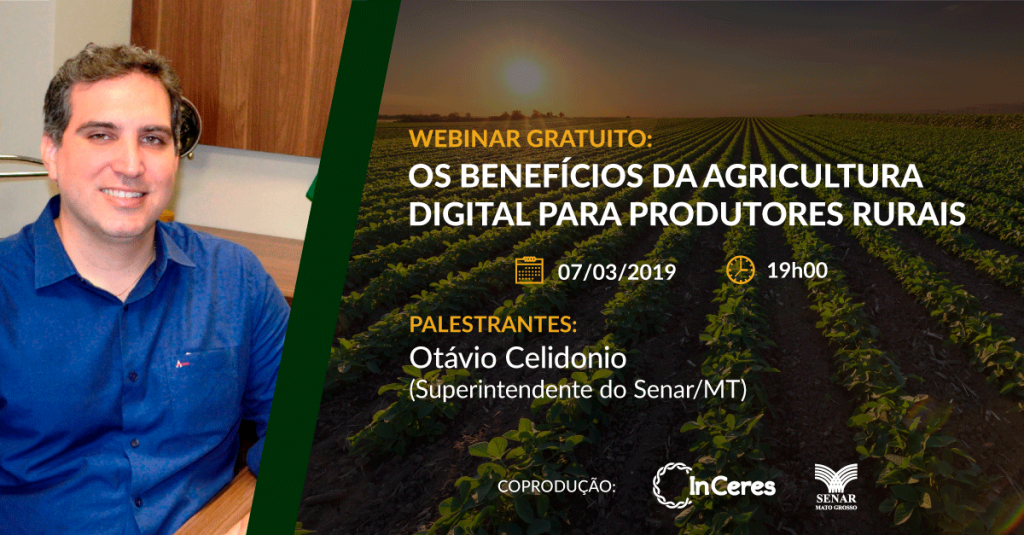 InCeres e Senar/MT fecham parceria e lançam webinar para produtores rurais