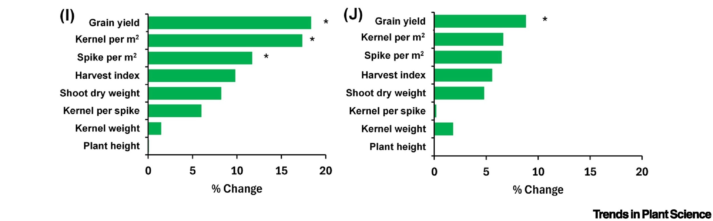 Os três tipos usuais de relações genótipo × ambiente (G×E) para rendimento de grãos de trigo em diferentes ambientes -&nbsp;doi.org/10.1016/j.tplants.2025.07.012