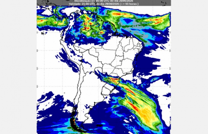 Inmet: previsão do tempo até segunda-feira (29)