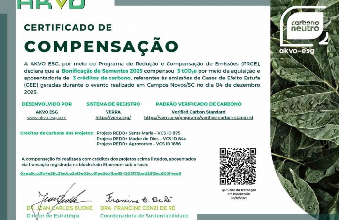 Evento da Copercampos tem emissões mensuradas e neutralizadas
