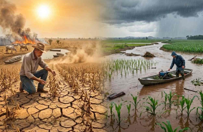 El Niño traz extremos de chuva e seca no Brasil