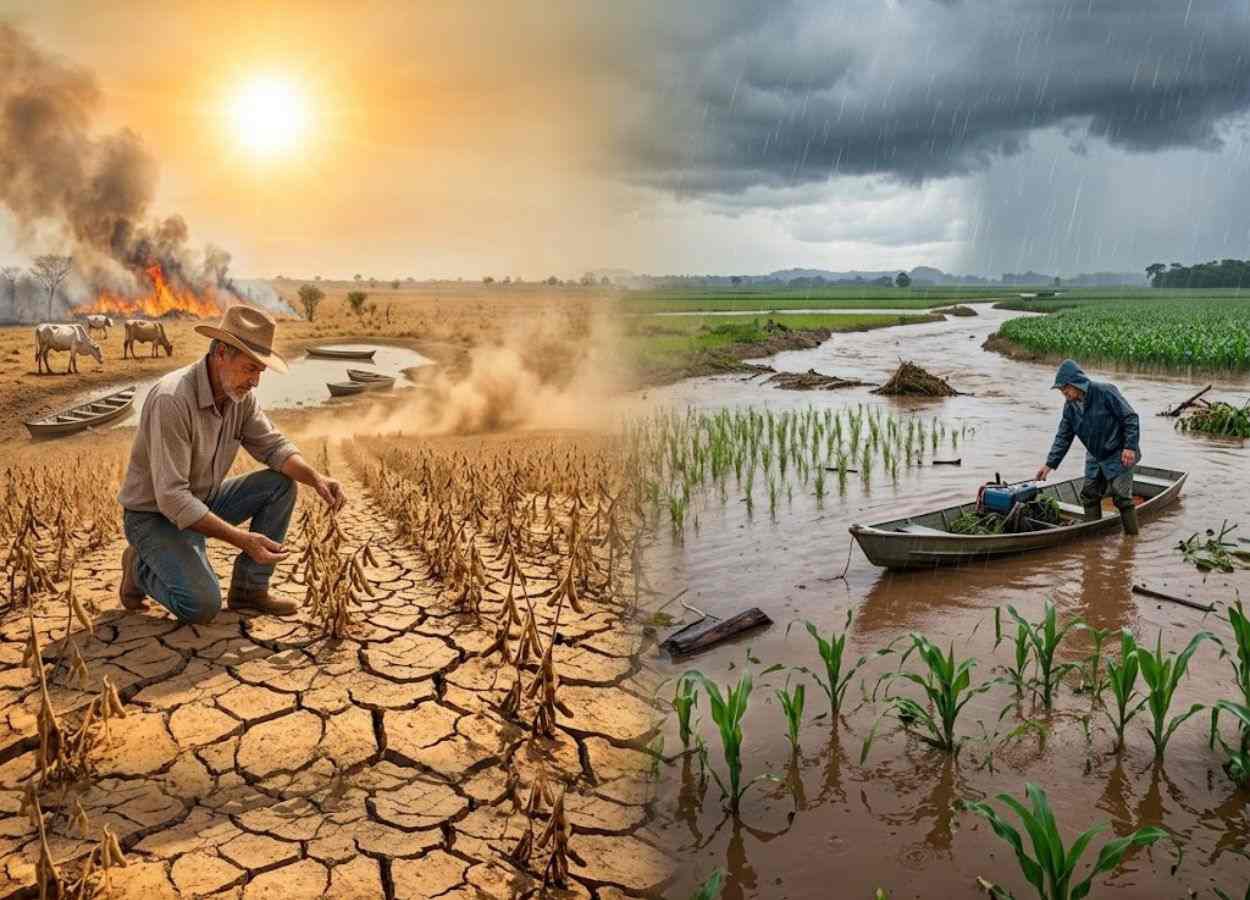 El Niño traz extremos de chuva e seca no Brasil