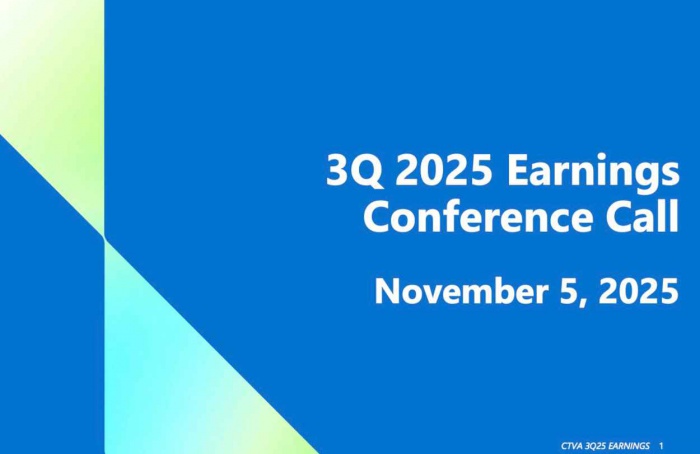 Corteva anuncia resultados do terceiro trimestre de 2025