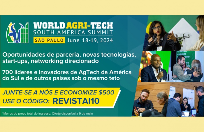 São Paulo sedia o World Agri-Tech South America Summit 2024