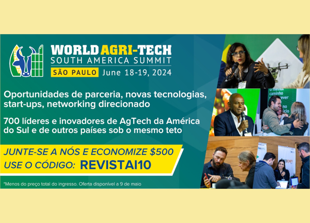 São Paulo sedia o World Agri-Tech South America Summit 2024