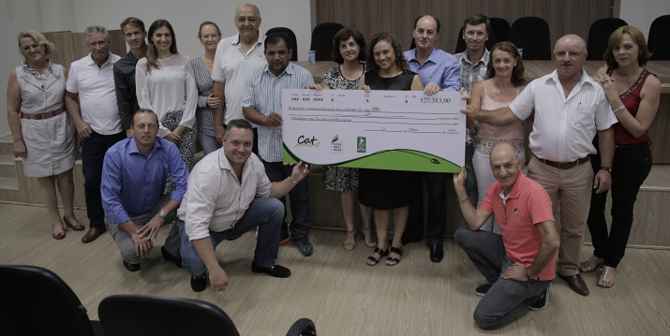 Produtores de Sorriso-MT recebem mais de meio milhão de reais em bônus por venda de soja certificada
