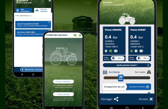 Aplicativo Agropressure da Michelin auxilia em ajustes de pressão de pneus