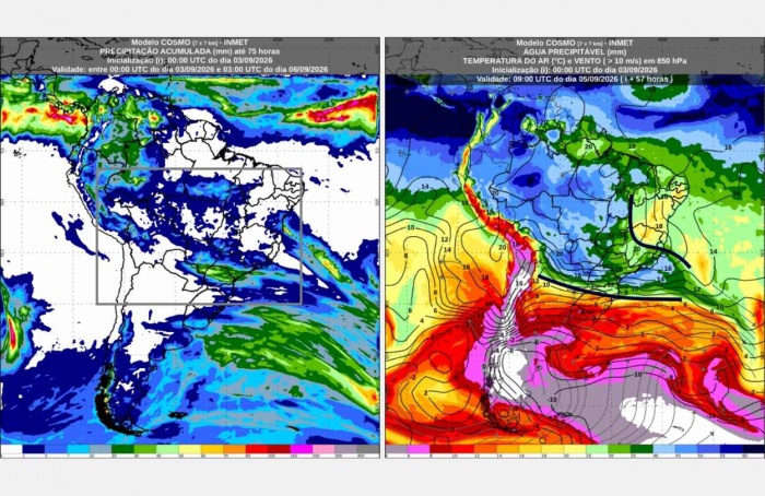 Inmet: previsão do tempo para sexta-feira (4) e sábado (5)
