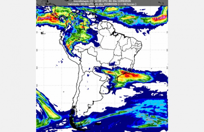 Inmet: previsão do tempo até segunda-feira (14/9)