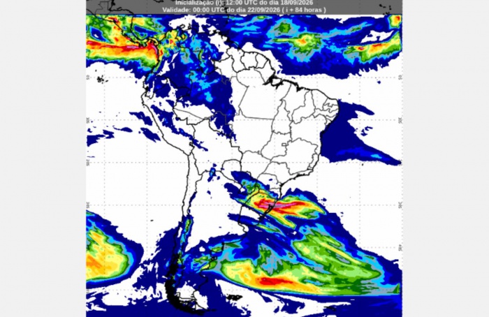 Inmet: previsão do tempo até segunda-feira (21/9)