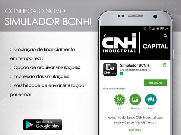 Banco CNH lança aplicativo que simula financiamento