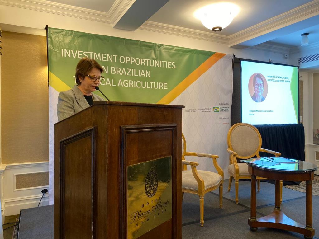 Ministra assina memorando para emissão de títulos verdes da agropecuária