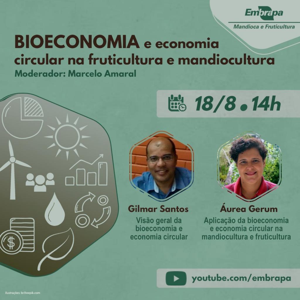Bioeconomia e economia circular na fruticultura e mandiocultura são temas de webinar