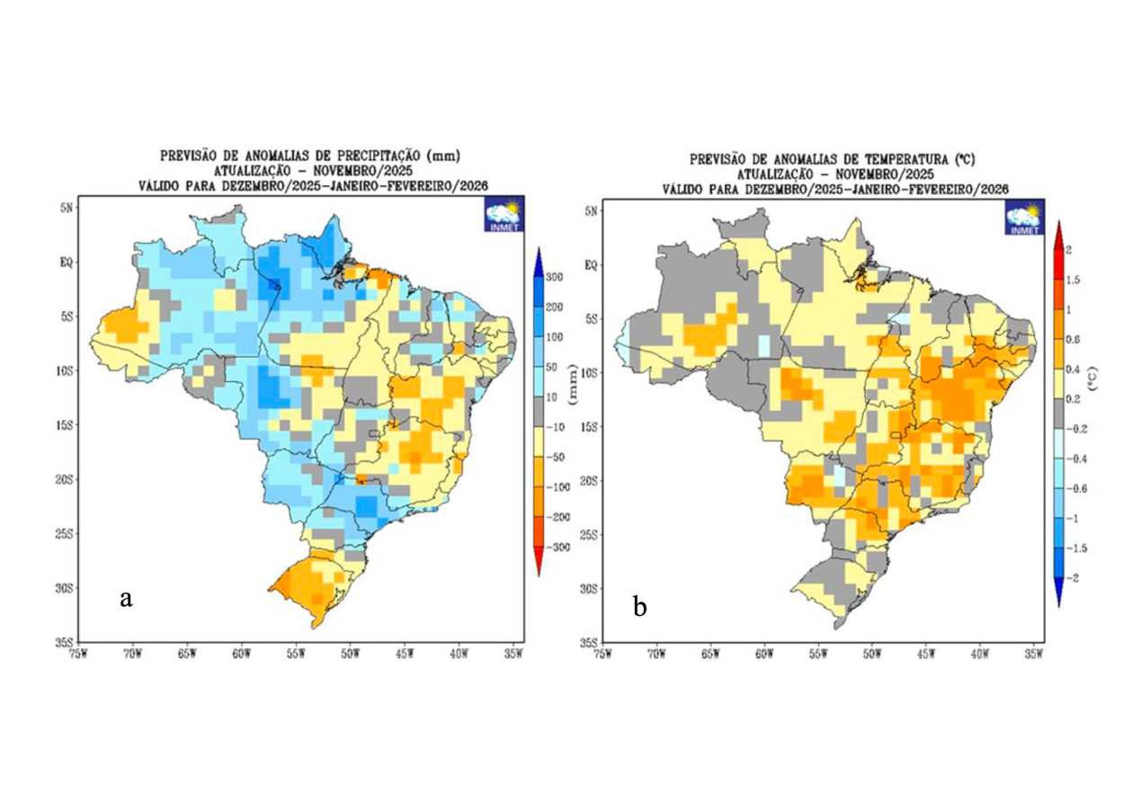 Copaaergs warns of below-average rainfall in Rio Grande do Sul.