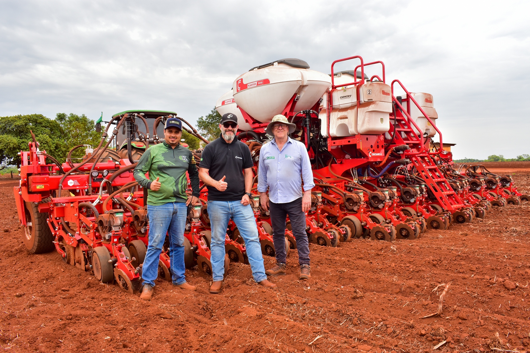 O Test drive foi realizado numa área de recuperação de canavial dos Primos Agro, em Morro Agudo, no estado de São Paulo