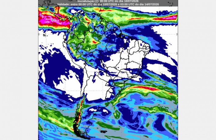 Inmet: previsão do tempo até segunda-feira (13)