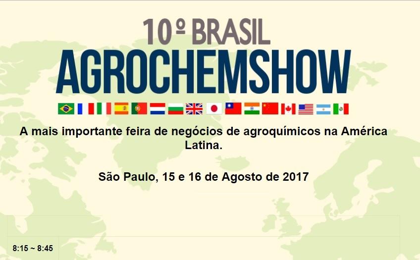 10º Brasil AgrochemShow busca aproximar empresas de defensivos agrícolas do Brasil e Exterior