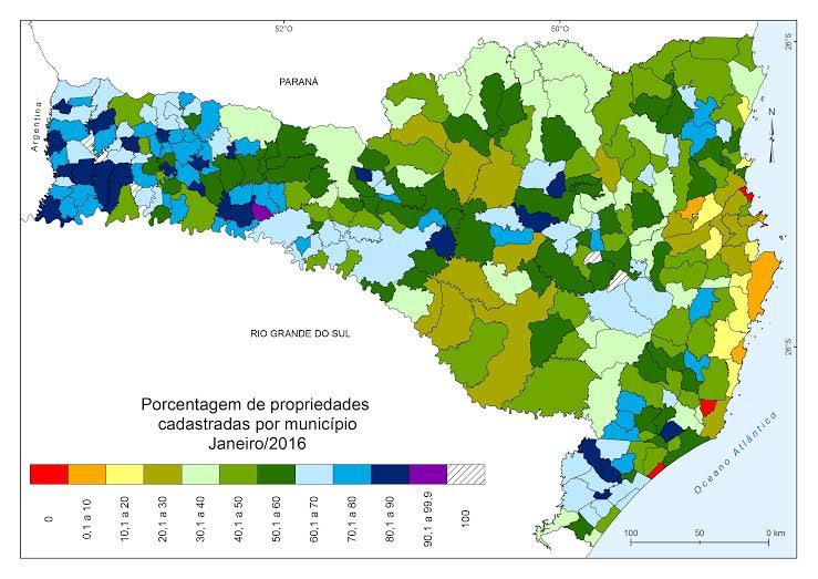 Quase metade das propriedades rurais catarinenses ainda não fez o CAR