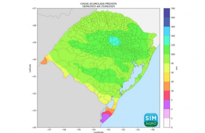 Chuvas persistem no Rio Grande do Sul