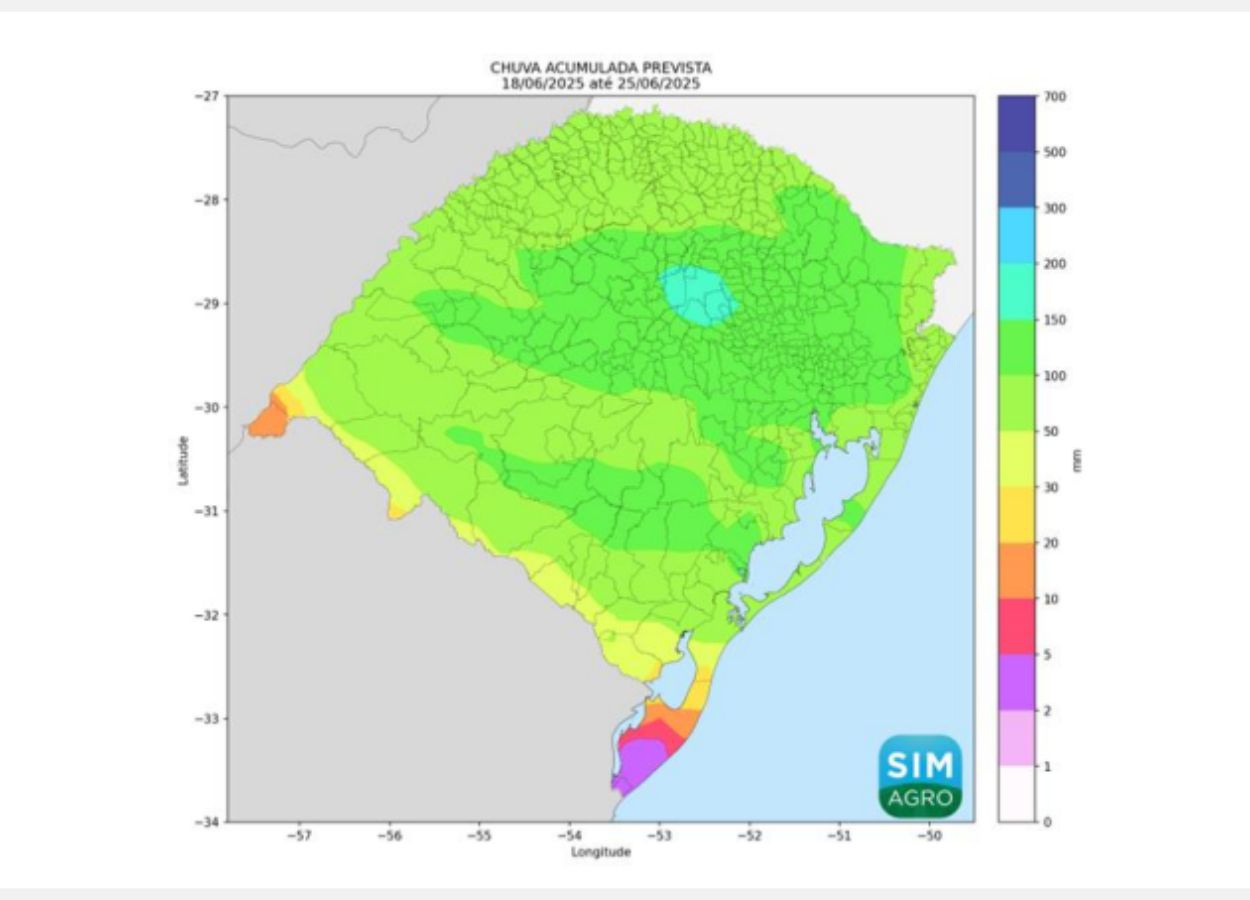 Chuvas persistem no Rio Grande do Sul