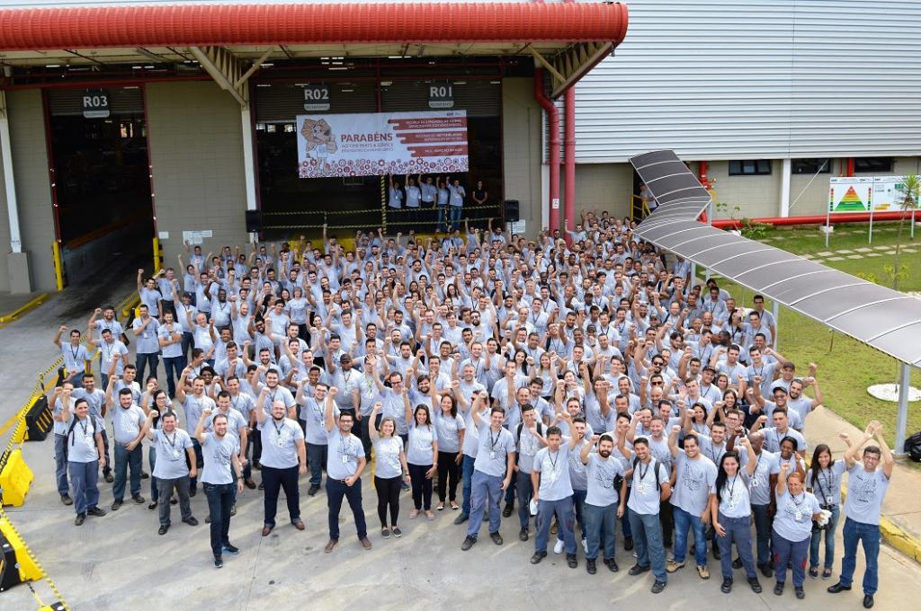 Centro de Distribuição de Peças da CNH Industrial atinge 3 milhões de horas sem acidentes de trabalho
