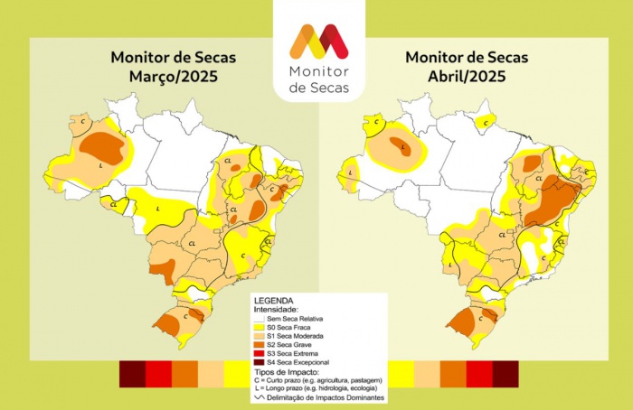 Seca se agrava no Sul e Nordeste, avalia Monitor