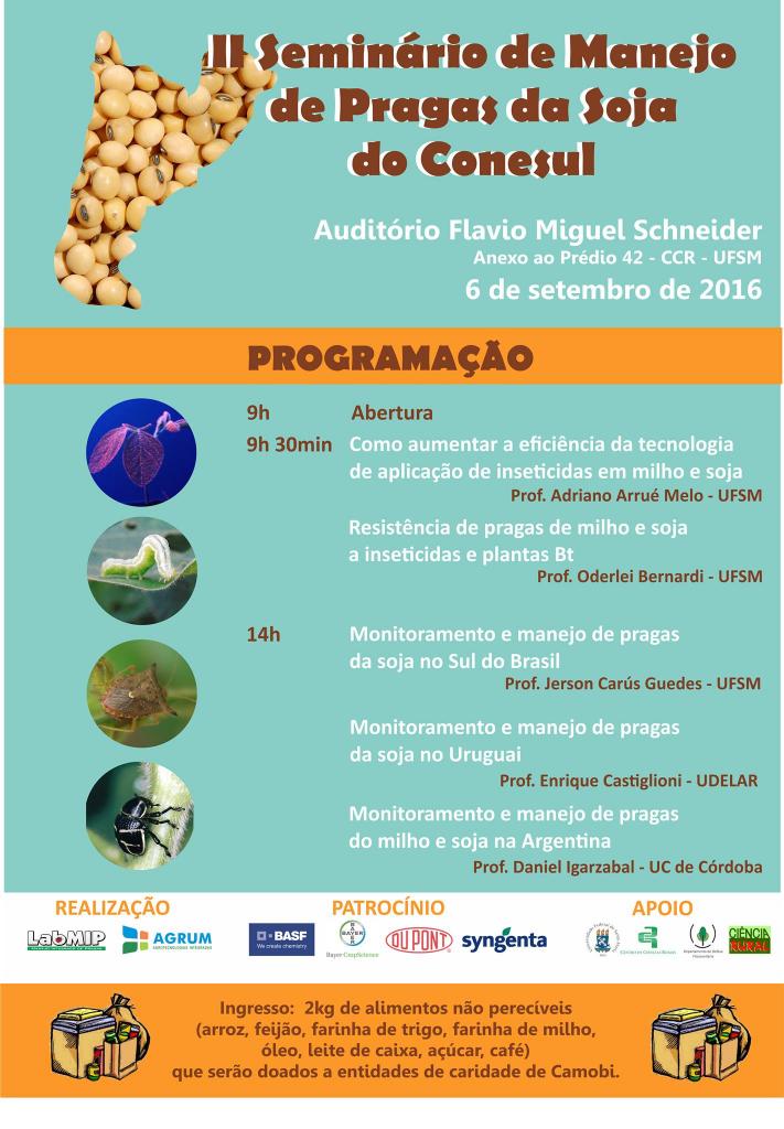 Evento discute manejo de pragas da soja em Santa Maria (RS)