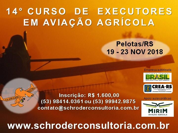 Schroder Consultoria capacita técnicos para aviação agrícola
