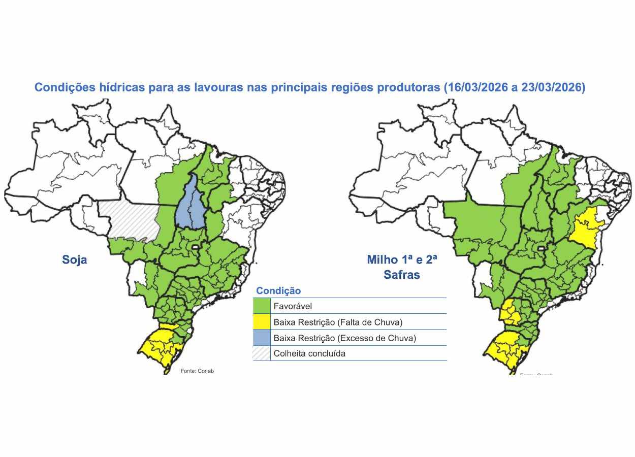 BR Safra 2025/26: colheita avança, mas clima afeta o ritmo